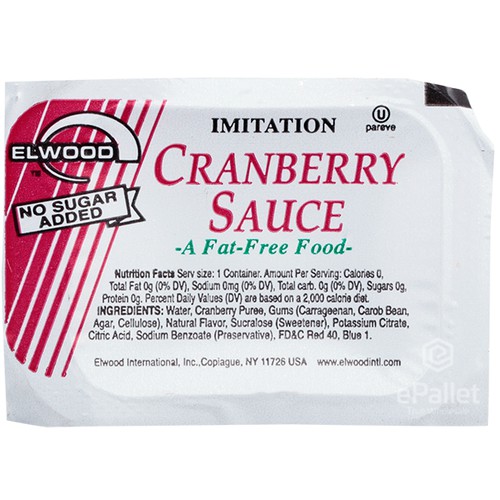 Diet Cranberry Sauce Packet 12 g