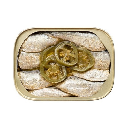 King Oscar Sardines 2L in Ev Olive Oil Jalapeno Peppers 12/3.75