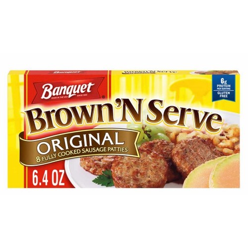 BANQUET BROWN & SERVE ORIGINAL PATTIES