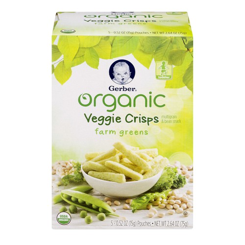 gerber organic veggie crisps