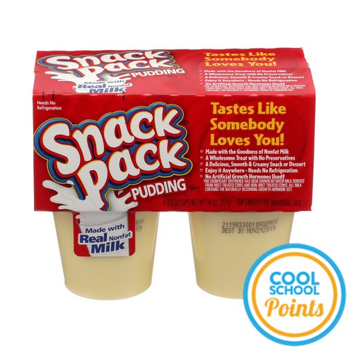 Snack Pack Vanilla Pudding, 12/4/3.5oz
