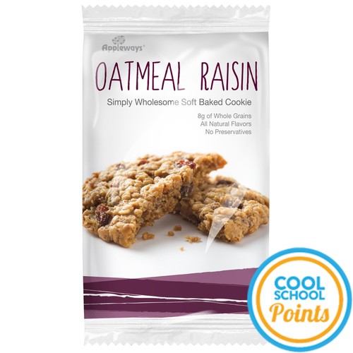 1.4oz Whole Grain SB Oatmeal Raisin Cookies, IW