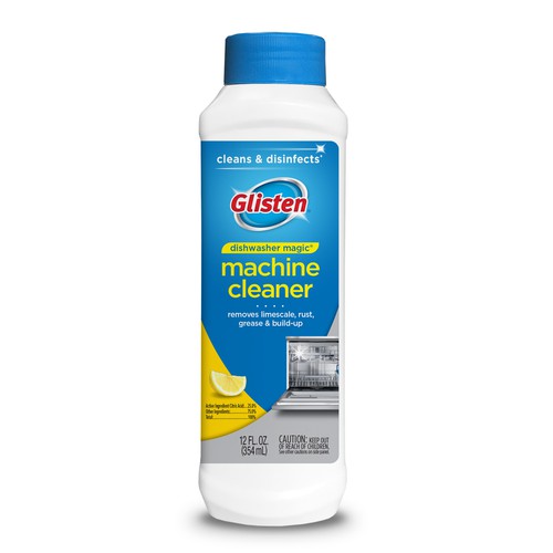 Glisten Dishwasher Magic Cleaner and Disinfectant, 12 Fl. Oz. Bottle, 6 Pack