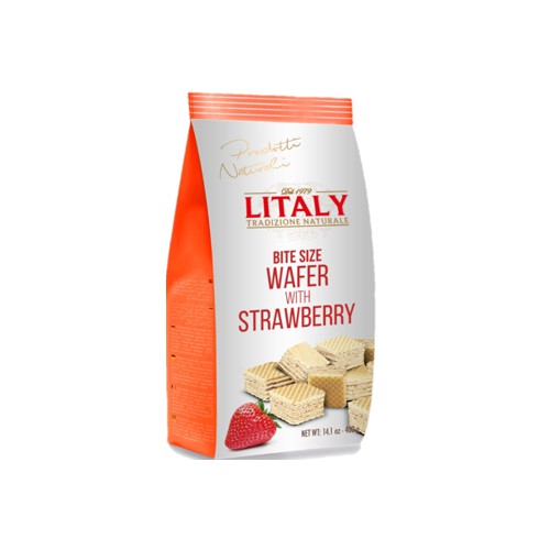 Litaly Strawberry Bite Size Wafers