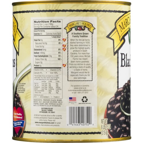 Margaret Holmes Black Beans