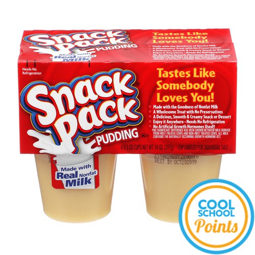 Snack Pack Vanilla Fat-Free Pudding, 12/4/3.5oz