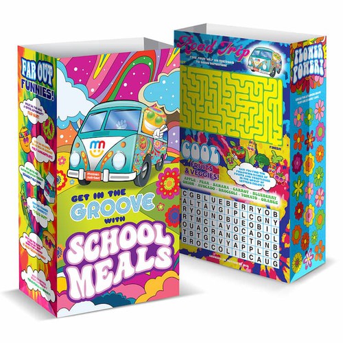 Super Sack Paper Bags - Get in the Groove, 250ct