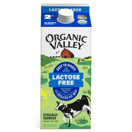 Organic Lactose Free Reduced Fat 2% Milk, 64oz