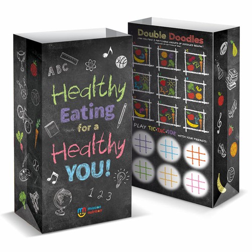 Super Sack Paper Bags - Healthy Eating for a Healhy You!, 250ct