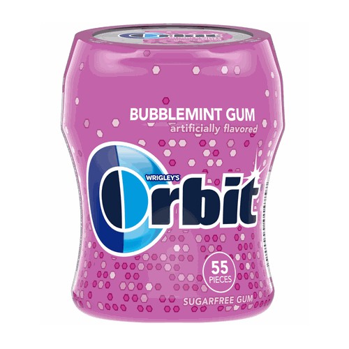 Orbit Bubblemint Gum - Single Bottle