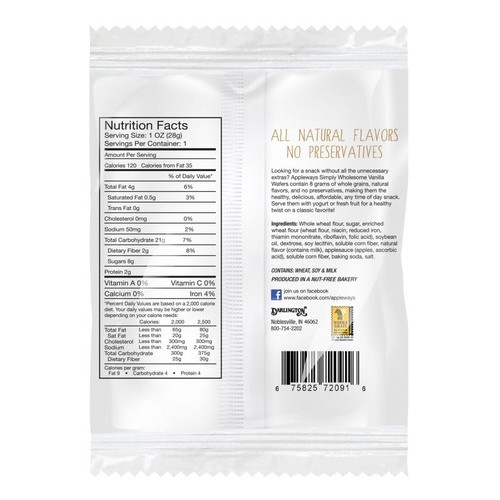 1.0oz Whole Grain Mini Vanilla Wafers, IW