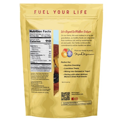 Mariani Fancy Dried Mixed Fruit, 32oz