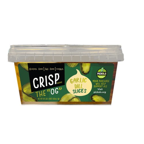 CRISP - The "OG" Garlic Dill Pickle Sandwich Slices, 19 fl oz