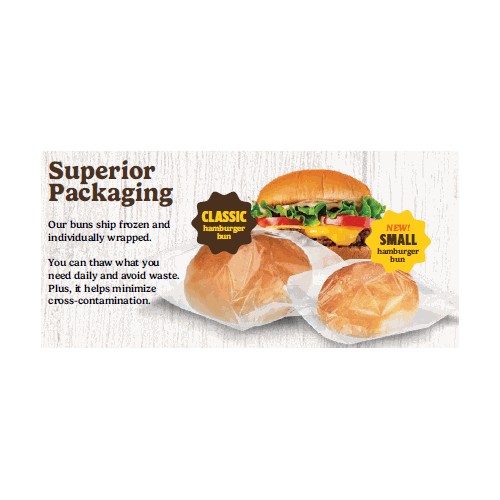 Udi's Classic Hamburger Bun 4" - Individually Wrapped