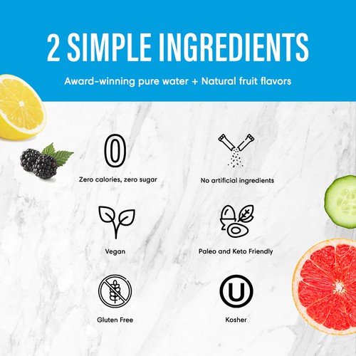 Grapefruit Flavored Boxed Water, 12/500ml