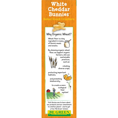 Baked Crackers, White Cheddar Bunnies, 7.5 oz