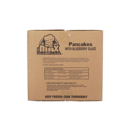 The MAX Whole Grain Pancakes with Blueberry Glaze, IW, 80/3oz