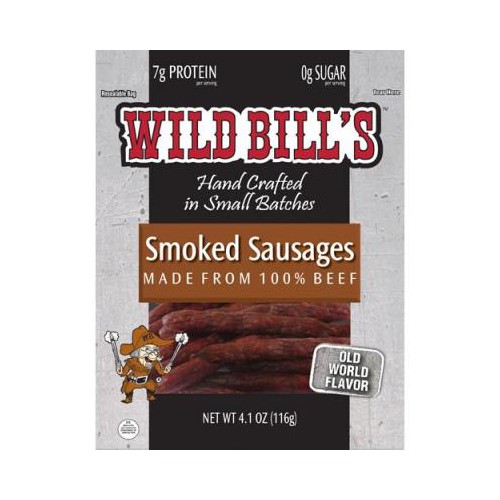Wild Bill's Beef Smoked Sausages, 4.1oz