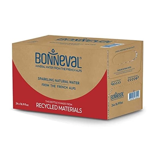 Bonneval Sparkling Natural Mineral Water, 16.9 fl oz rPET