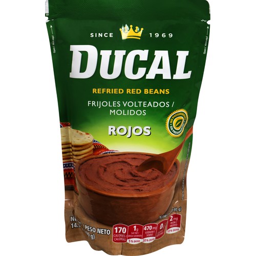 Ducal Refried Red Beans / Doy Pack 14.1 oz