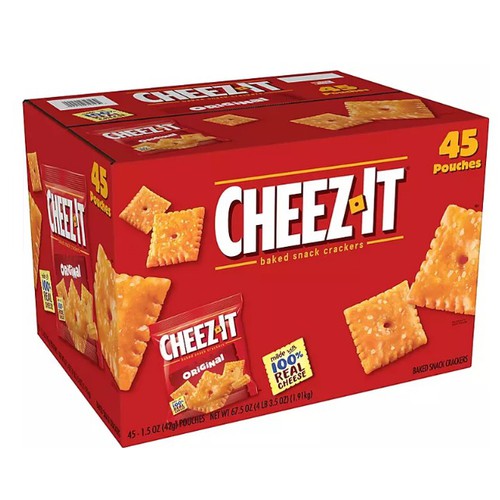 Cheez-It Baked Snack Cheese Crackers, Original  45 ct.