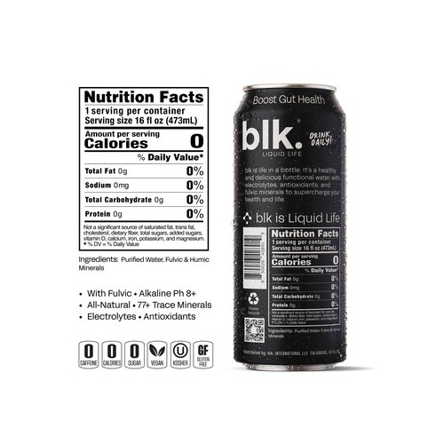 blk. Original Still Water 16oz 12 Pack Cans