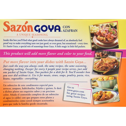 Goya Sazon with Azafran Seasoning 3.52 oz