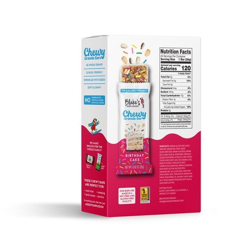 Blake's Seed Based Birthday Cake Chewy Granola Bars