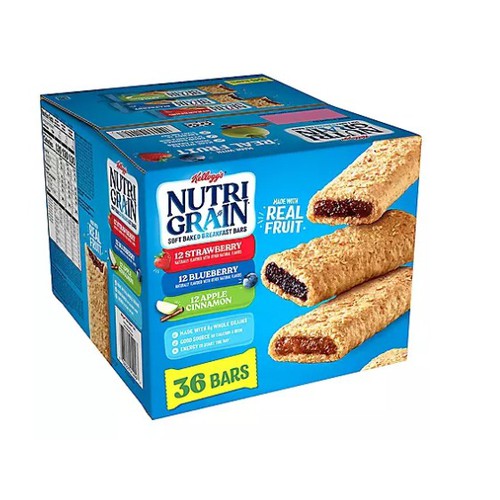 NUTRIGRAIN ASSORTED 36ct boxes   *175 boxes pallet*