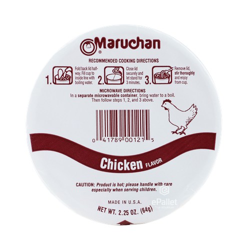 Maruchan Instant Chicken Flavor Ramen Noodle Soup 2.25 oz. Cup