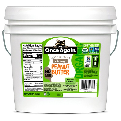 Organic American Classic Creamy (No-Stir) Peanut Butter