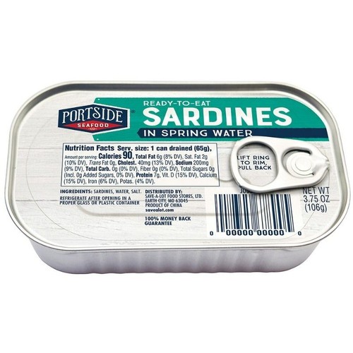 Portside Sardines in Spring Water