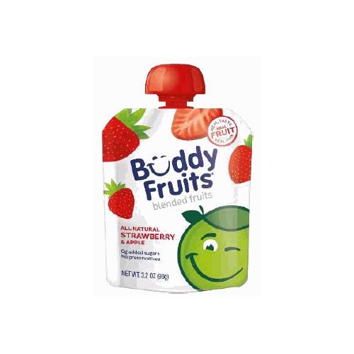 Buddy Fruits Strawberry & Apple Blended Fruit, 3.2oz