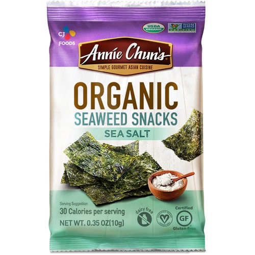 Organic Sea Salt Seaweed Snack 0.35Ozx12