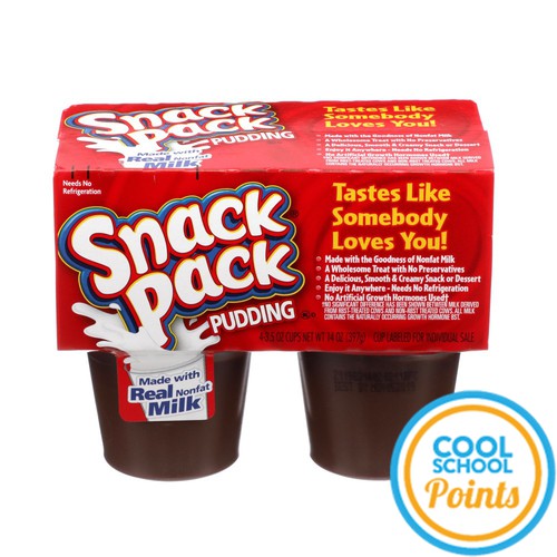 Snack Pack Chocolate Fat-Free Pudding, 12/4/3.5oz