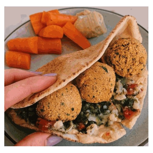 8.75" Traditional Pita Pocketed - Foodservice