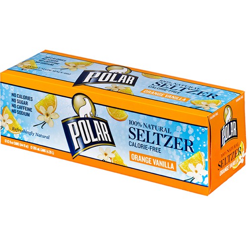 Polar Seltzer Orange Vanilla 12 oz