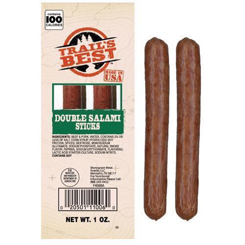 Trail's Best Double Salami Sticks, 1oz