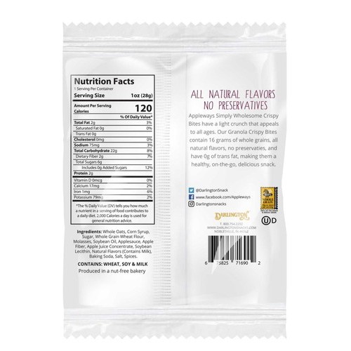 1.0oz Whole Grain Granola Crispy Bites, IW