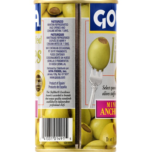 Goya Stuffed Olives with Minced Anchovies 5.25 oz