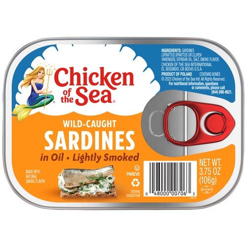 COS Sardines in Oil Lightly Smoked 18/3.75oz