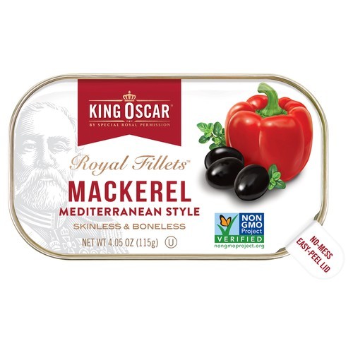 King Oscar Royal Fillets S/B Mackerel Medtrn 12/4.05