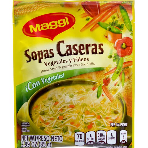 Maggi Sopas Caseras Homestyle Vegetable Pasta Soup Mix 2.99 oz