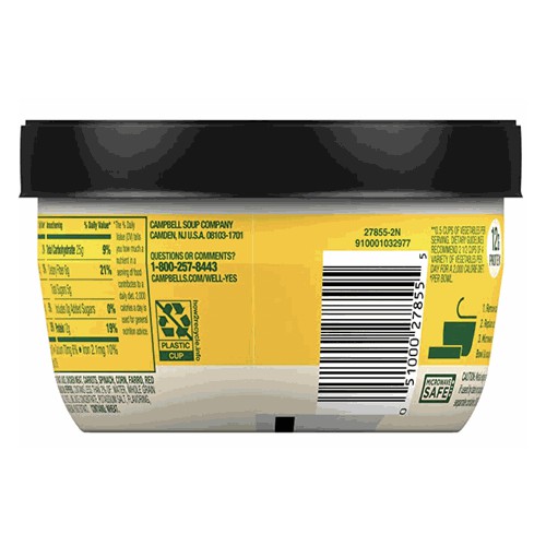 Campbell's Well Yes! Southwest-Style Chicken With Black Bean, Corn and Farro POWER Soup, 11.1 Ounce Microwaveable Bowl (Pack of 8)