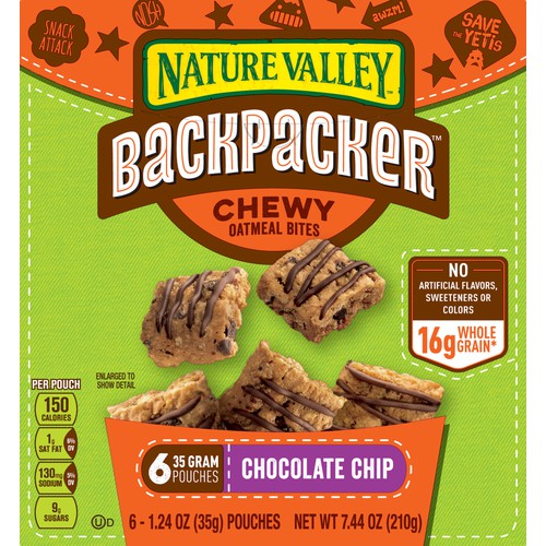 Backpacker Oatmeal Bites, Chocolate Chip