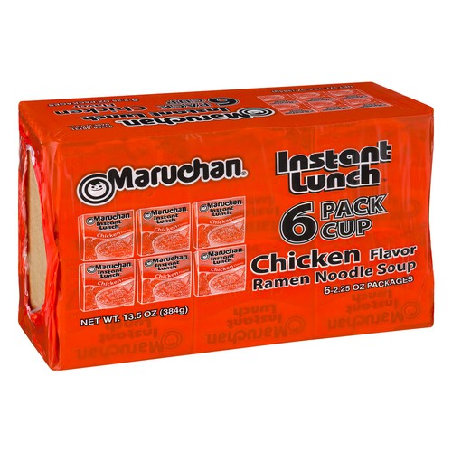 Maruchan Instant Chicken Flavor Ramen Noodle Soup 6-2.25 oz. Box