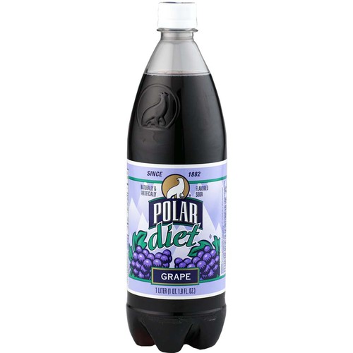 Polar Diet Grape Soda 1 Liter