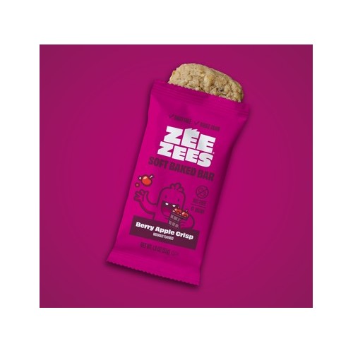 Zee Zees Soft Baked Bar, Berry Apple Crisp, 1.3 oz, WG