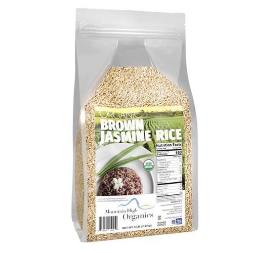 Organic Jasmine Brown Rice 30lb Case (6x5lb Bags)