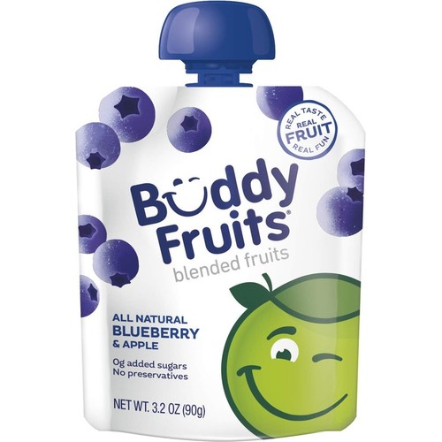 Buddy Fruits Blueberry & Apple Blended Fruit, 3.2oz